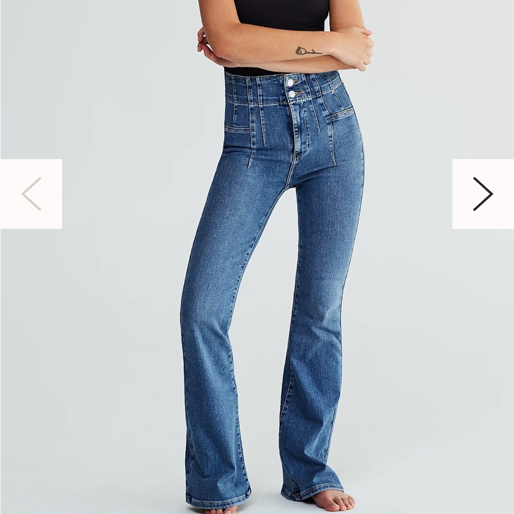NWOT Free People Jayde Flare Jeans